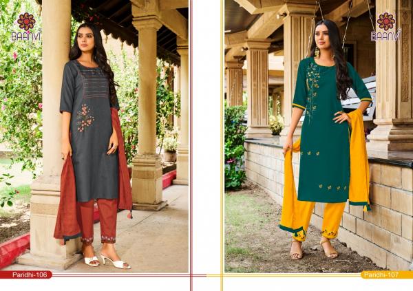 Baanvi Paridhi 1 Festive Wear Cotton Designer Readymade Suit